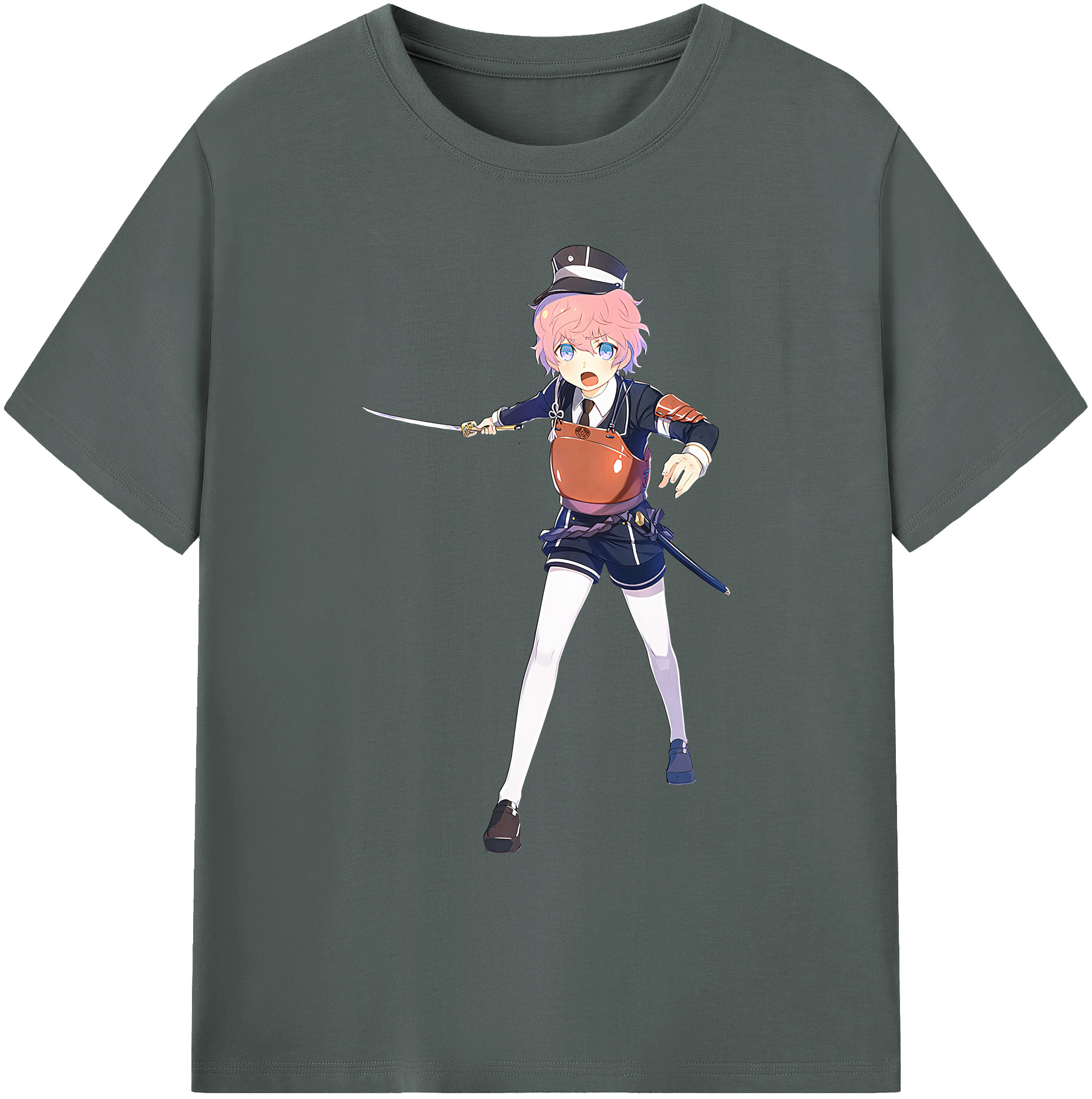 （画像用） 刀剣乱舞 Touken Ranbu 綿100％ メンズ半袖Tシャツ｜肌触りやわらか＆通気性